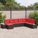 Maison Exclusive - Salon de jardin, 8 pièces, couleur marron, en résine tressée