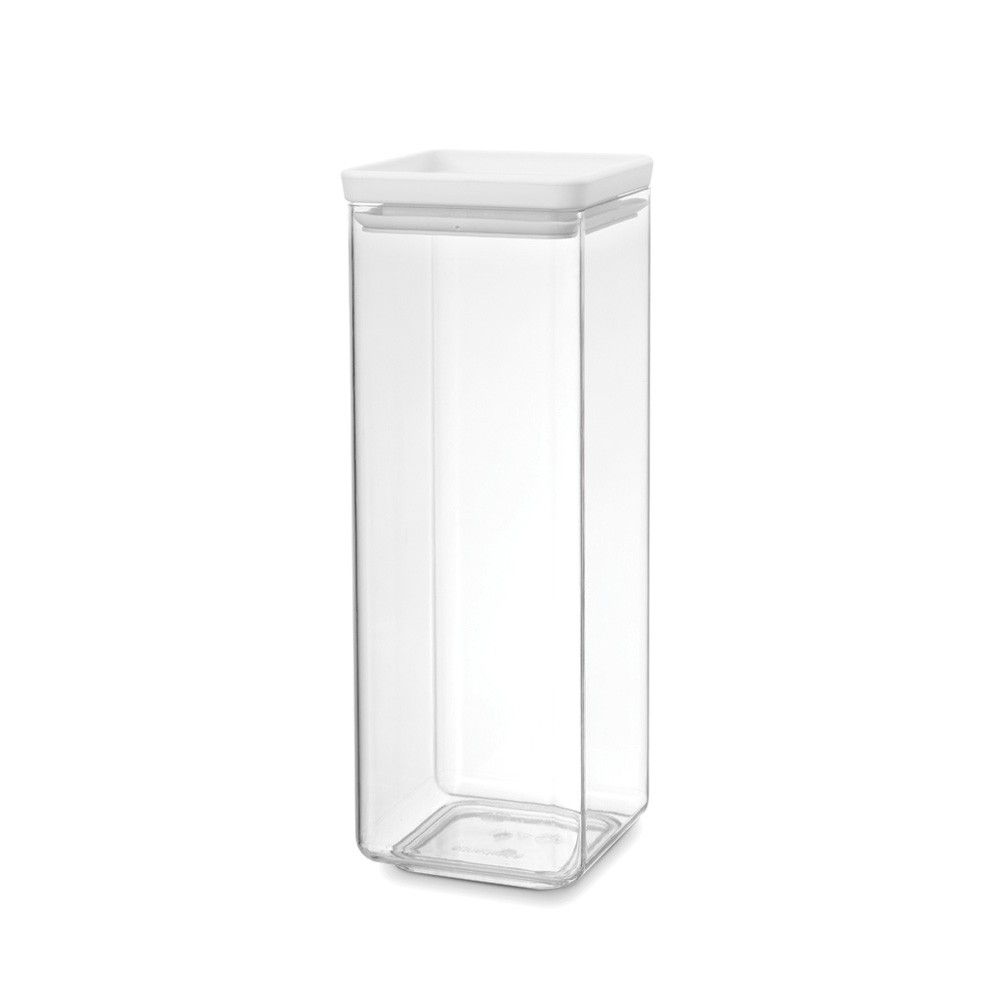 Brabantia Tasty+ - Voorraadpot - 2.5L - Kunststof - Wit/Transparant