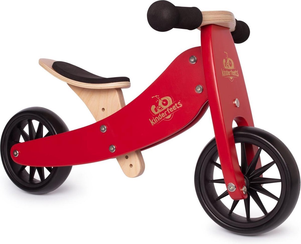 Kinderfeets loopfiets Tiny Tot Kersen Rood