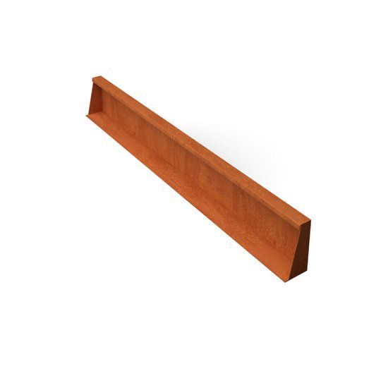 Merkloos Geroba Fronta Keerwanden cortenstaal recht stuk L150 x B10 x H20 cm