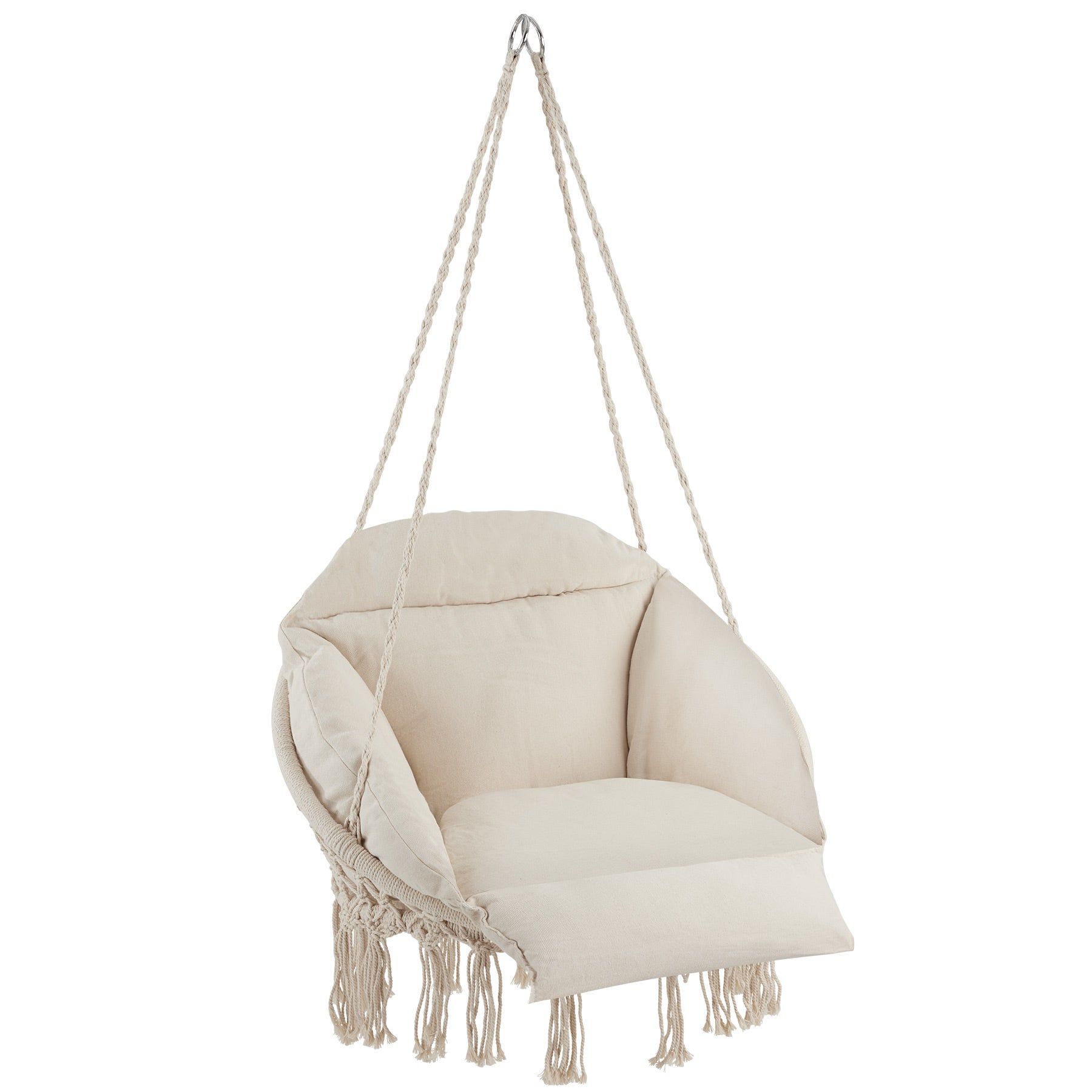 tectake Hangstoel Samira - Beige - 404879