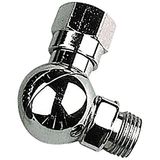 Best Divers AE0280 scharnier, 360 °, messing, verchroomd, draaibaar, 2e stand 90°, 9/16" M-9/16" F
