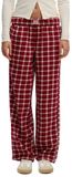 Superdry Check Elastic Dress Pants Burgundy Check S Vrouw