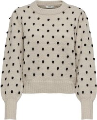 JDY JDYSIGRID LIFE Trui Dames - Maat S - Cement - Lange Mouw - Pofmouw