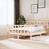 Maison Exclusive - Lit cadre bois massif 160x200 cm