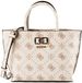 GUESS Emelie Logo Mini Tote Handtas Schoudertas Vanilla Logo crème
