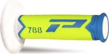 Progrip PG788 Crochet tout-terrain (22+25 mm, longueur 115 mm) blanc/bleu/brillant (trois couches) (788-245) (PG788/23)