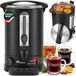 TRESKO® Bouilloire à vin chaud Acier inoxydable machine à vin chaud machine à vin chaud machine à boissons chaudes distributeur d'eau chaude (20L, Noir)