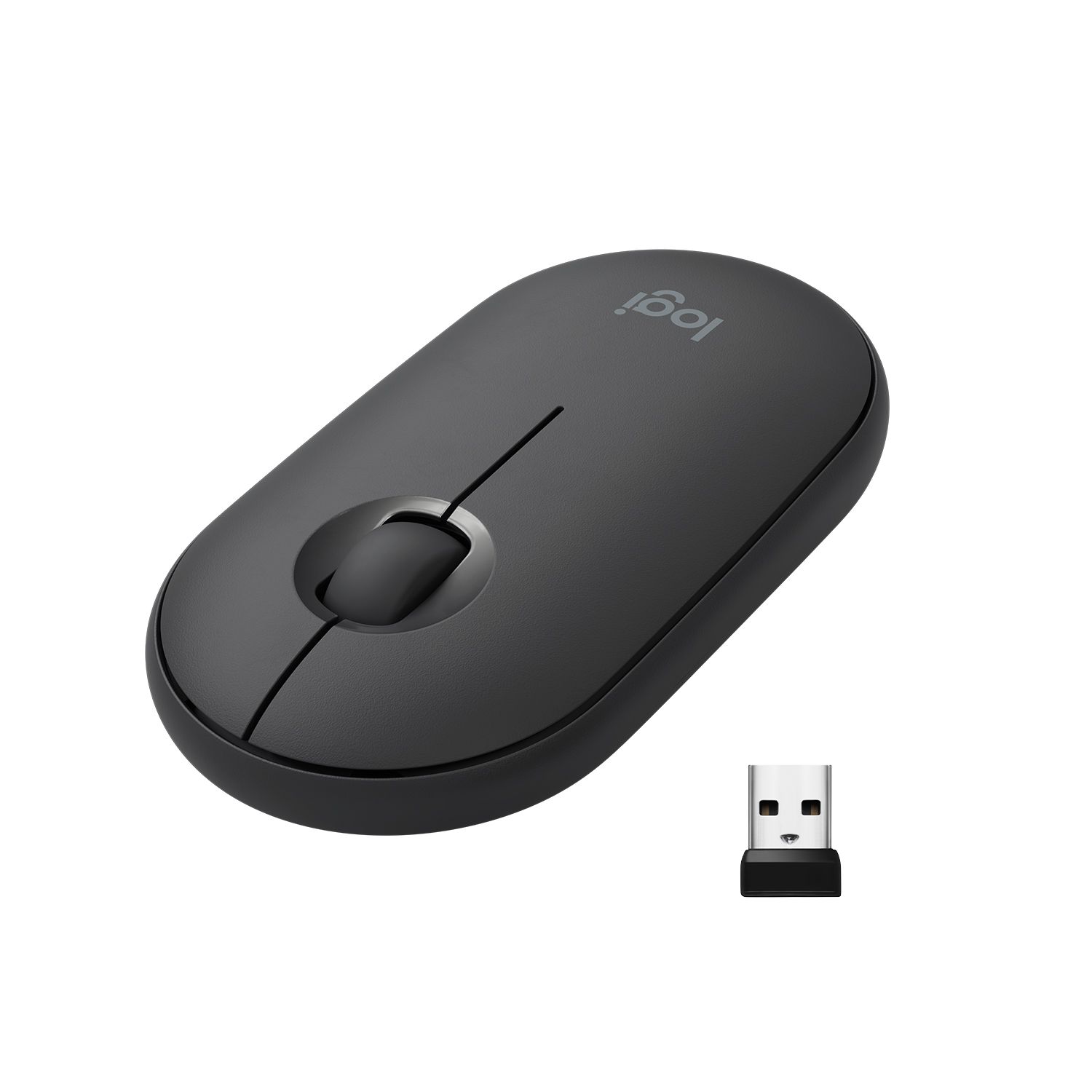 Logitech Pebble M350 - Draadloze Muis - Grafiet