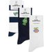 A-DAM Unisexe Chaussettes mi-mollet 3-pack Multicolor Taille : 36-40