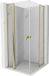 Mexen Mist L Duo cabine de douche pivotante 115 x 115 cm, transparent, or