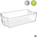 Waal Koelkast organizer - Transparant Plastic Rechthoekige Opbergbox met Handgrepen