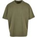 Build Your Brand Ultra Heavy Cotton Box T-Shirt - Olive M