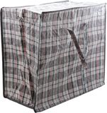 Cosy & Trendy opbergtas/hoes voor kussen/deken - grijs - 65 x 30 x 55 cm