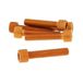 Vicma Hexagon Socket Screw Set - Orange Anodised Aluminium - 6 Pieces - M6x30 - Styling