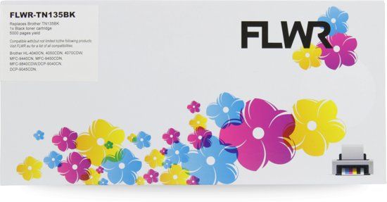 FLWR - Toner TN-135 Zwart - Geschikt voor Brother