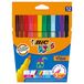 BIC Kids Visa Dunne Viltstiften - Verschillende Kleuren, Pak van 12 Stuks