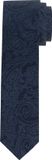 OLYMP Zijden Stropdas Marineblauw Paisley