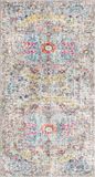 Surya Lou vloerkleed vintage oosters eendblauw