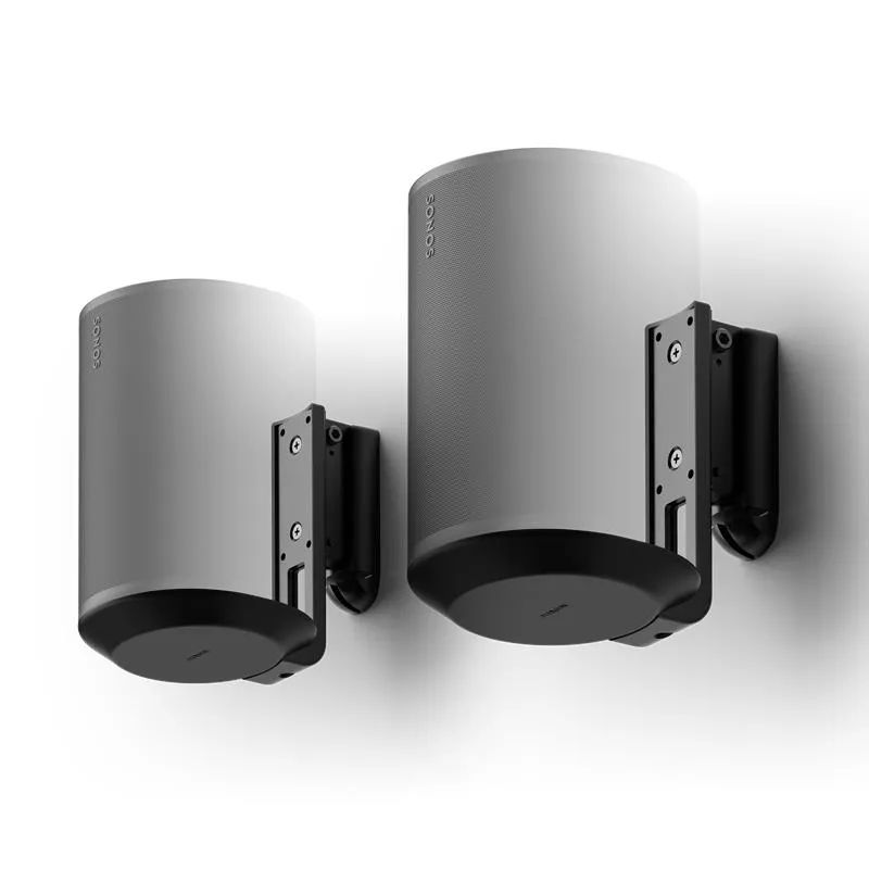 Flexson FLXE100WM2021 Muurbeugel voor Sonos Era 100 - Zwart (2 stuks)