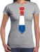 Bellatio Decorations Verkleed shirt voor dames - grijs