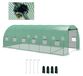 Serre - Pour usage extérieur - 6x3x2 mètres - Système d'irrigation intégré - Étanche - Vert