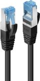 LINDY 47179 RJ45 Netwerkkabel, patchkabel CAT 6A S/FTP 2.00 m Zwart