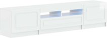vidaXL LED tv-meubel UTRECHT 3 st Hoogglans Wit Bewerkt hout