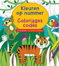 Deltas Kleuren op nummer - Lieve dieren / Coloriages codés - Les gentils animaux