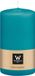 Wiedemann Bougie cylindrique/bougie pilier - turquoise bleu - 13 x 7 cm - 52 heures de combustion
