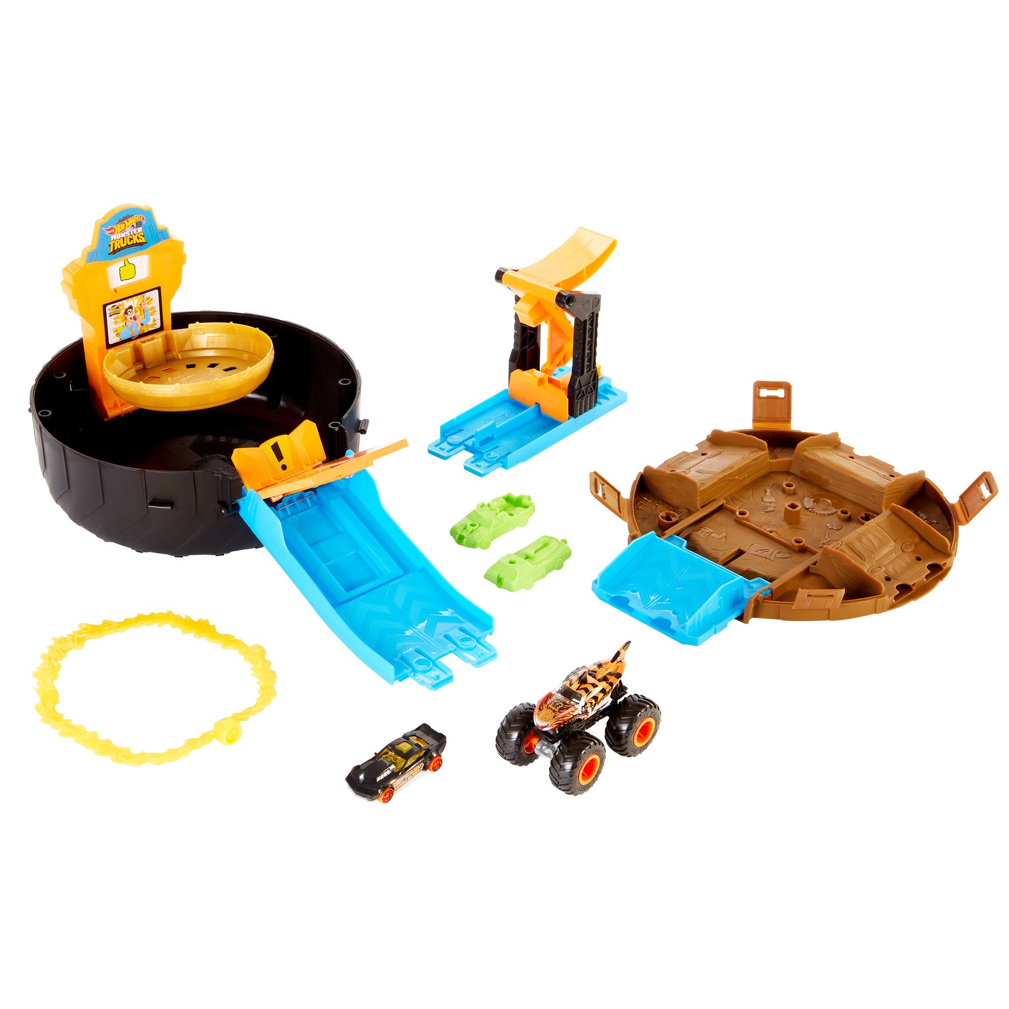 Hot Wheels Monster Trucks Hot Wheels Monstertrucks - Voorjaar 2021 Tvd Megajump Speelset