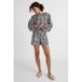 Ruby Ruby short met ceintuur en linnen all-overprint