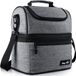 Hap Tim Sac isotherme, petit, avec bloc réfrigérant pour glacière, sac à lunch, isolé, sac thermique, sac d'isolation, sac de pique-nique pour aliments, 8L, Gris