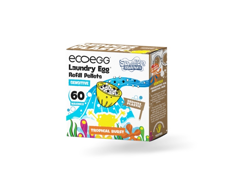 Ecoegg EcoEgg - Laundry Egg - SpongeBob - Tropical Burst - Sensitive - Refill 60 Wasjes