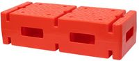 Softee Pvc Blok Met Standaard Voor Paal En Ring Rojo ÚNICA
