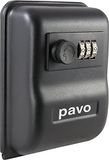 Pavo - Wandgemonteerde sleutelkast met cijferslot, Afmetingen: 5,7 × 10 × 14,5 cm, Zwart