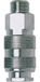 Mecafer 156422 Universele Snelkoppeling Metaal 1/4 inch (M)