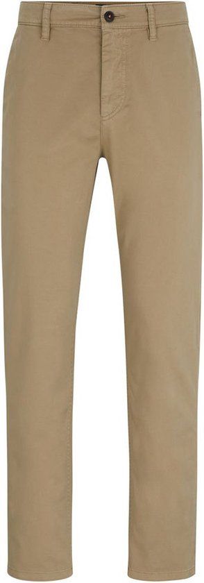 BOSS 10242156 Tapered Fit Chino Broek Beige 35 / 32 - Man