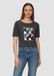 s.Oliver - Dames T-shirt met print op de voorkant - Slim Fit - Katoen - Donkergrijs