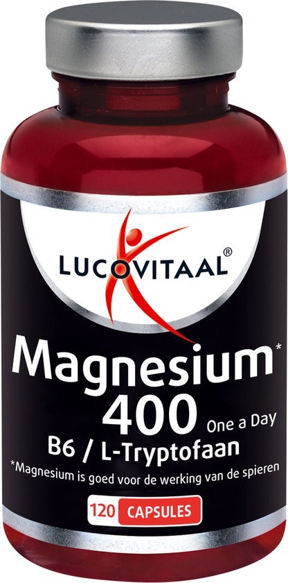 Lucovitaal Magnesium L-Tryptofaan 400mg capsules 120st