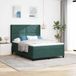 Maison Exclusive - Lit boxspring avec tête de lit vert foncé 140 x 190 cm, velours
