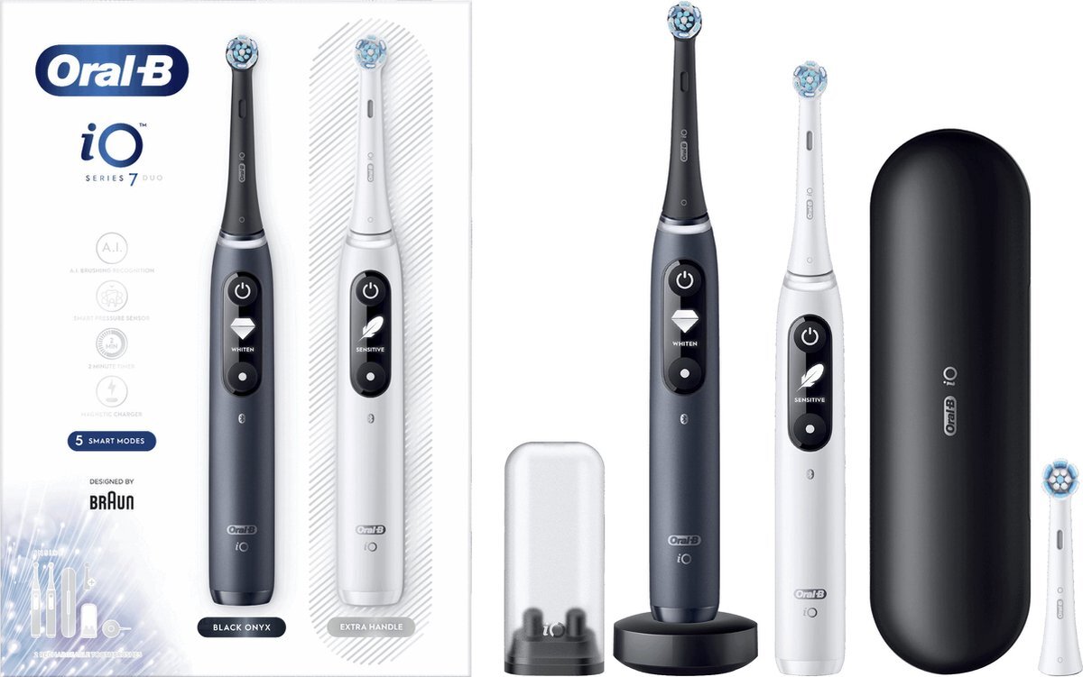 Oral-B Oral-B IO Series 7 Elektrische Tandenborstels Zwart En Wit / Duo ...