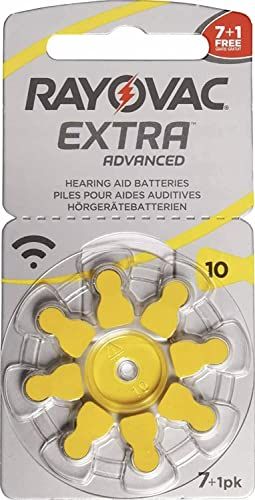 Rayovac Extra Advanced Size 10 hearing aid battery (Pack 60)