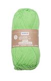 Glorex 5 1004 11 - Cotton 100% katoen, veelzijdig inzetbaar voor breien, haken en knutselen, zeer goede kwaliteit, zacht en wasbaar, 50 g, ca. 170 m, lichtgroen