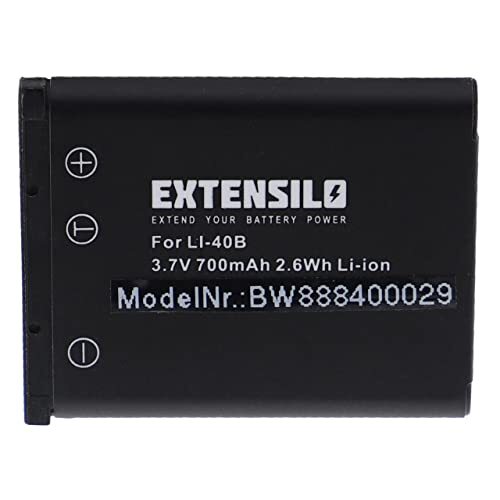 EXTENSILO 1 x accu compatibel met Rollei Compactline CL320, CL-320, CL350, CL-350 camera (700mAh, 3,7V, Li-Ion)