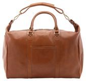 Alessia Firenze uni reisverzorgtas echt leer, verstelbare schouderband Honey UNICA 52x44x20 cm NAN-4046-MIELE
