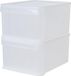 IRIS Stacking Drawer - Opberglade - 20 l - Kunstof - Wit/Transparant - Set van 2