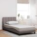 Maison Exclusive - Cadre de lit sans matelas, modèle "Hanko", couleur taupe, 100x200 cm, rembourré