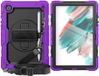 Selected by GSMpunt.nl Samsung Galaxy Tab A8 Hoes met Screenprotector, Handriem en Schouderriem - Paars