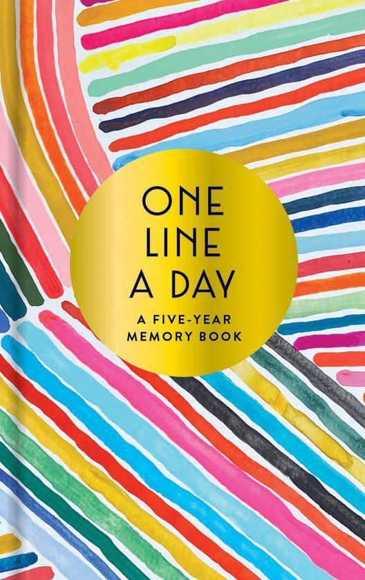 Chronicle Books Rainbow One Line a Day - Dagboek voor 5 jaar - A Five-Year Memory Book